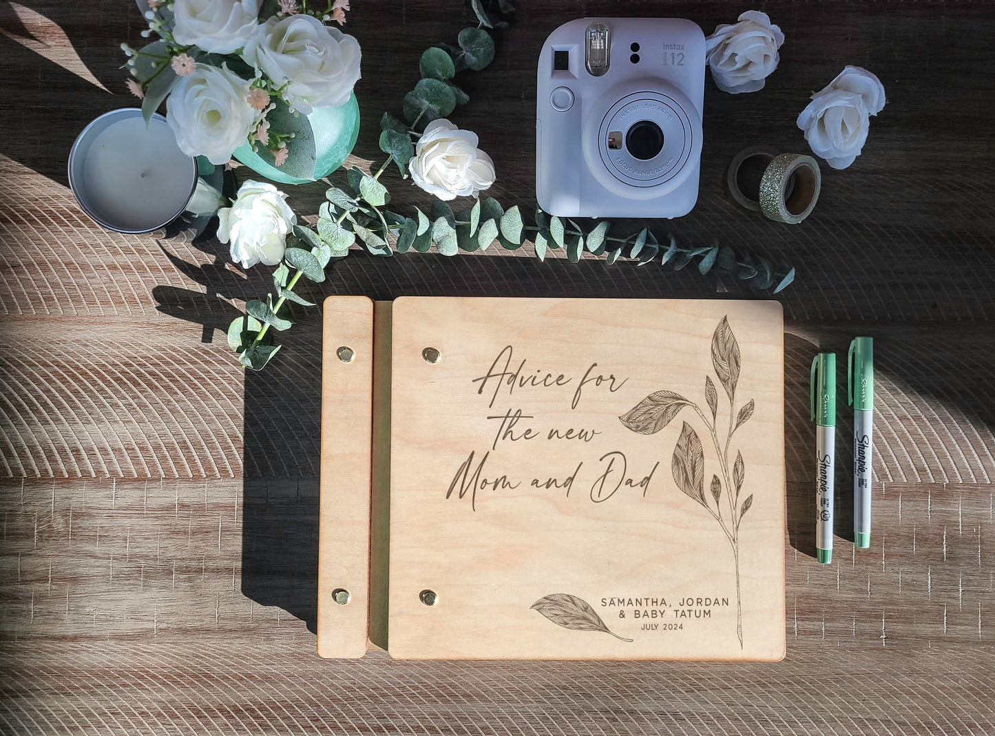 Advice for the New Mom and Dad Baby Shower Book