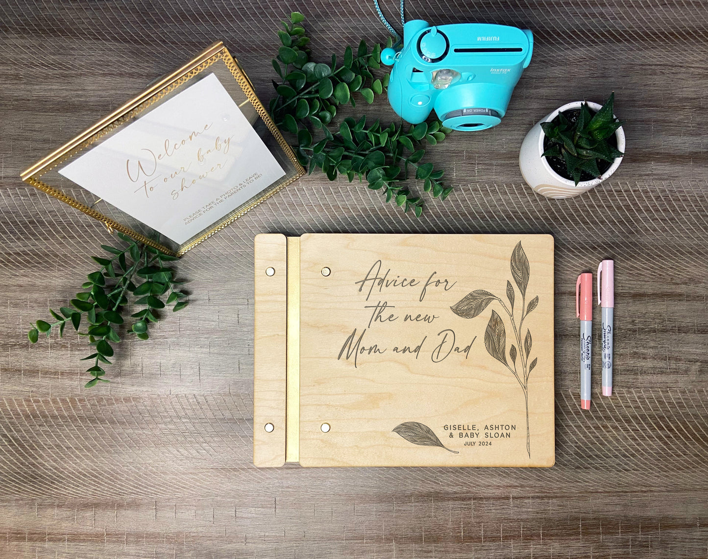 Advice for the New Mom and Dad Baby Shower Book
