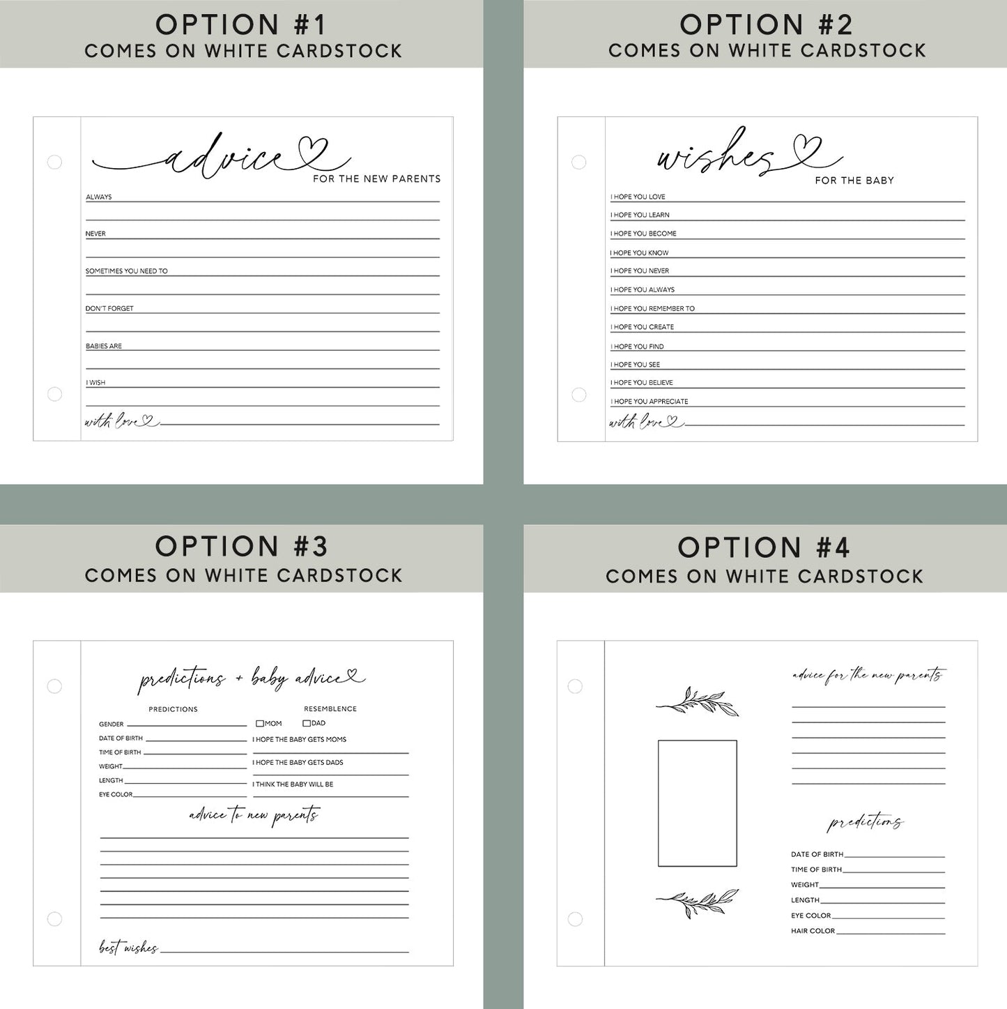 Baby in Bloom Custom Baby Shower Guest Book - Dragon Forged Studios