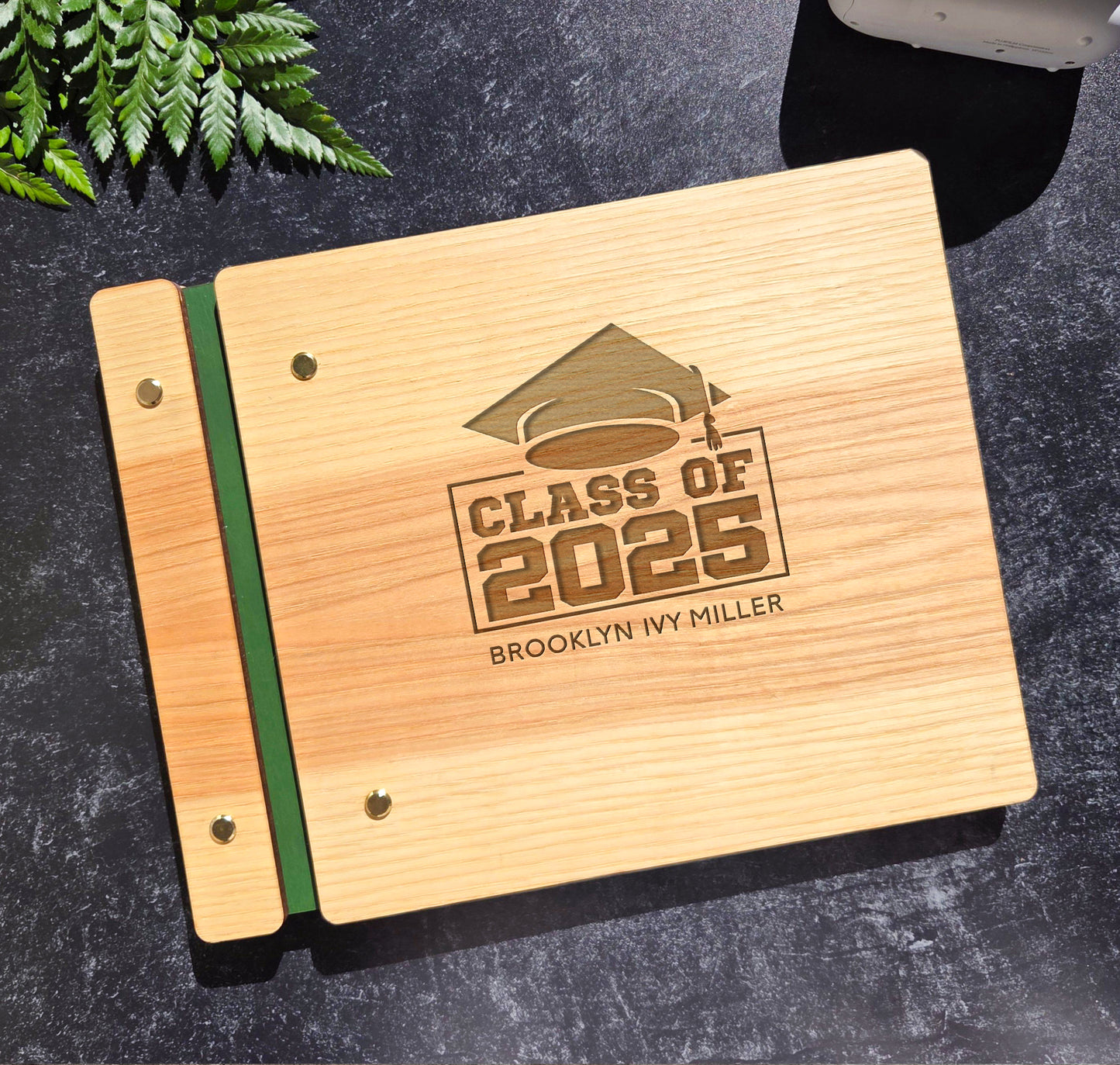 Personalized Graduation Guest Book - Custom Class of 2025 Guestbook with Name - Unique Gift for High School or College Graduates - Keepsake