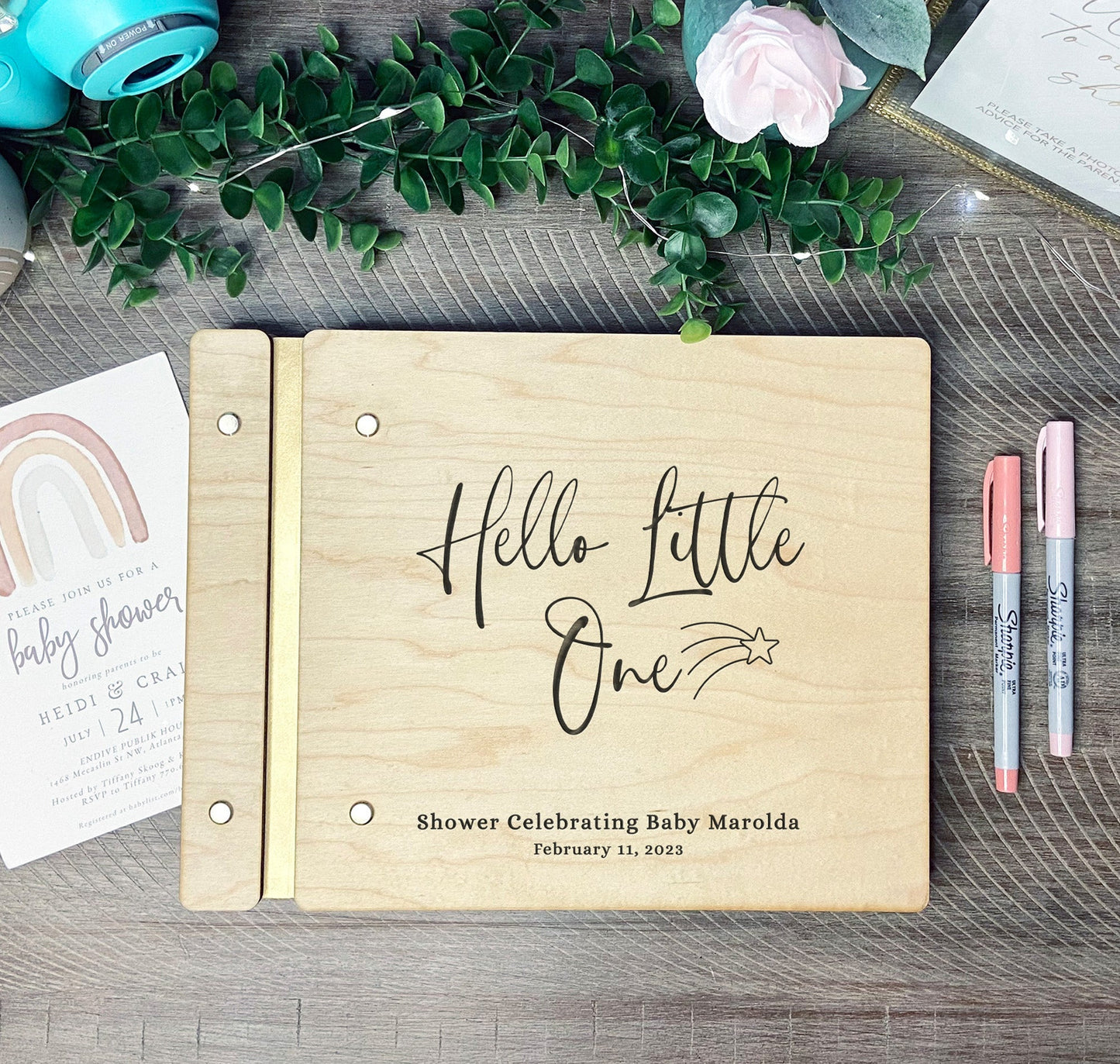Hello Little One Baby Shower Book - Dragon Forged Studios