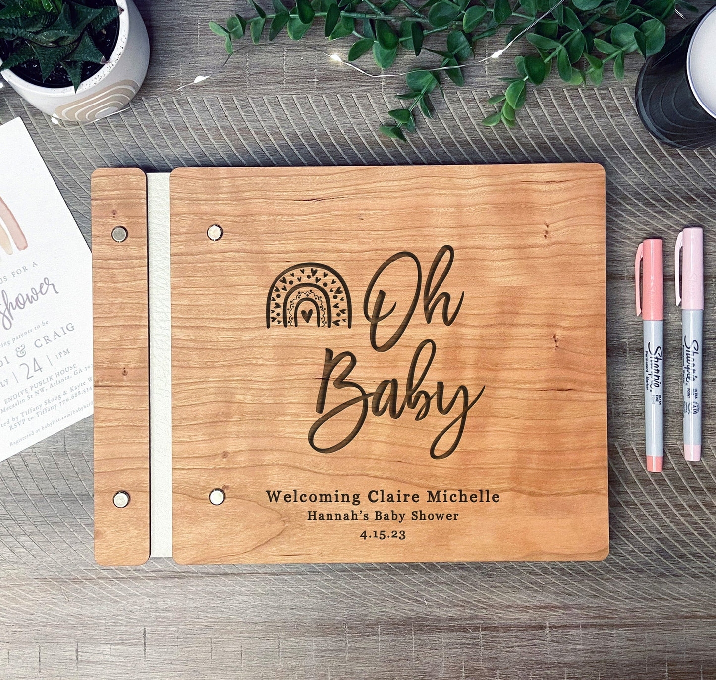Oh Baby Shower Book for New Parents - Dragon Forged Studios