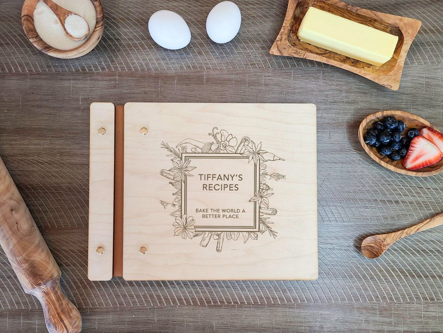Custom Family Recipe Book, Made with Love