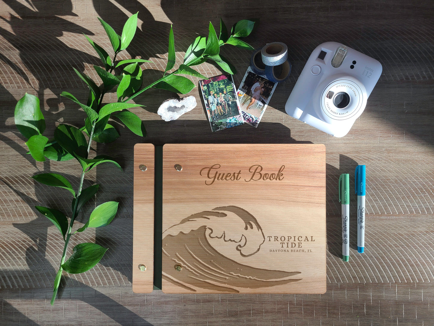 Beach House Rental Guest Book Wave