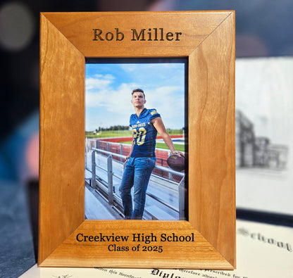 Graduation Custom Personalized Photo Frame for Graduate - Engraved Picture Frame Graduate Gift, High School Graduation, College Graduation