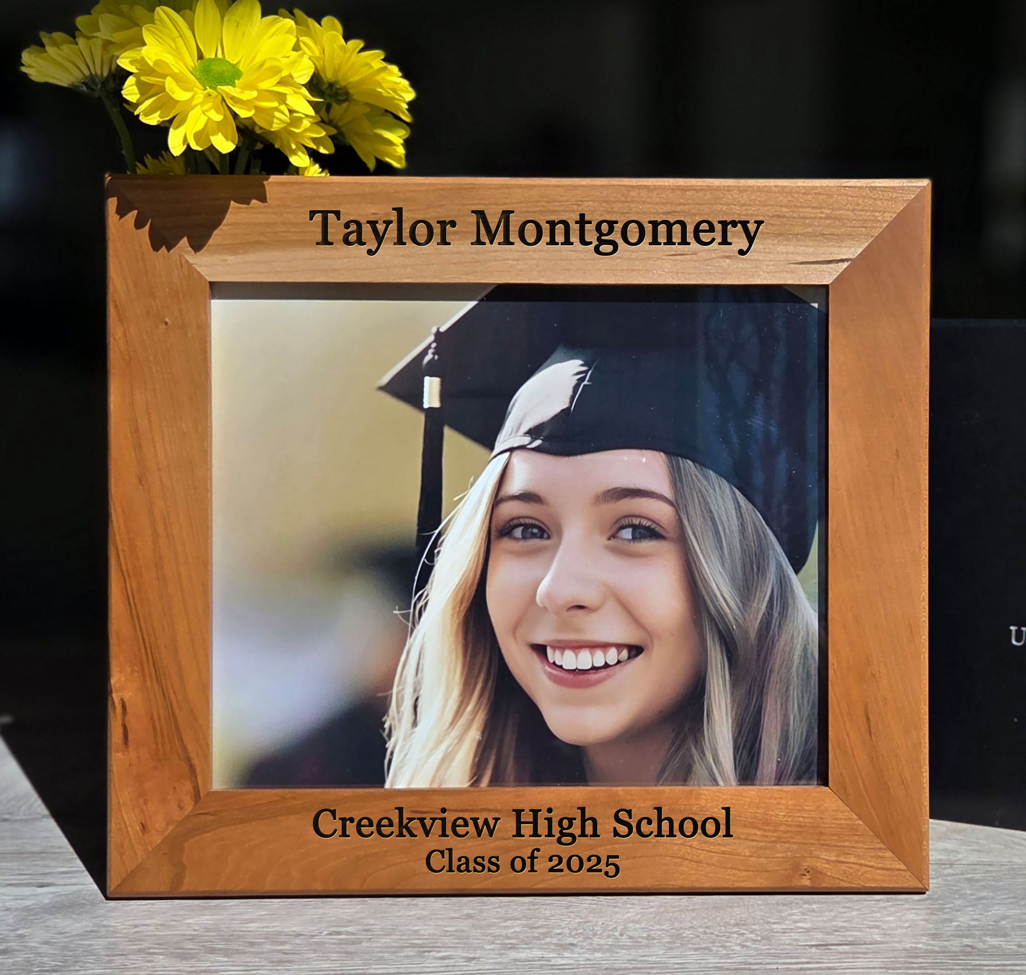 Custom Grad Frame Custom Engraved Graduation Photo Frame - Personalized Graduate Gift ...