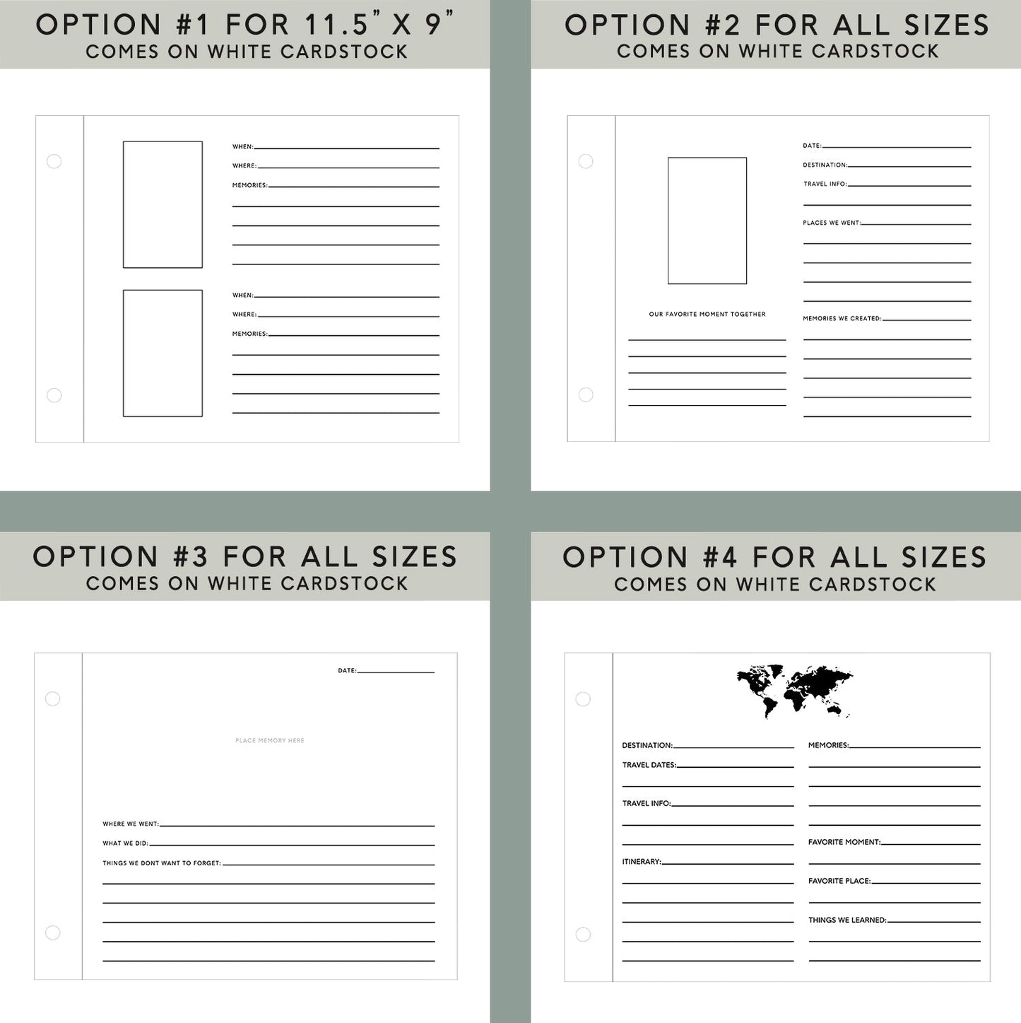 Adventures with You World Map Travel Book - Dragon Forged Studios