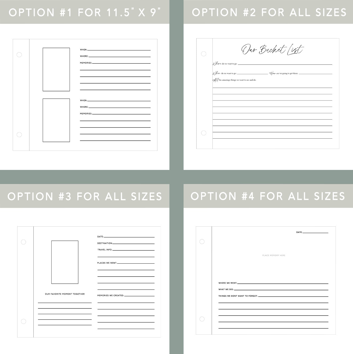 Our Bucket List Travel Journal for Couples - Dragon Forged Studios