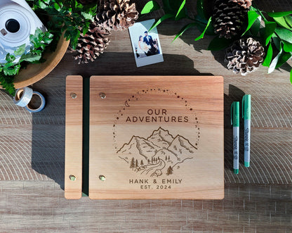 Our Adventures Travel Journal Book Gift for Couples
