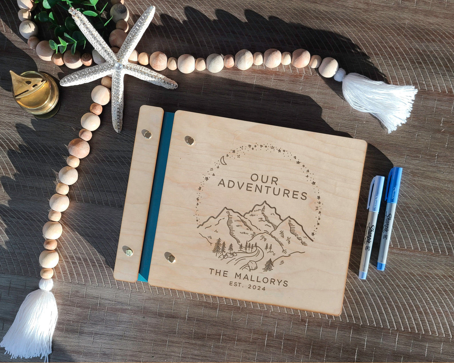 Our Adventures Travel Journal Book Gift for Couples