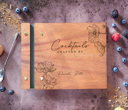 Cocktail Book, Mocktail Book, Floral