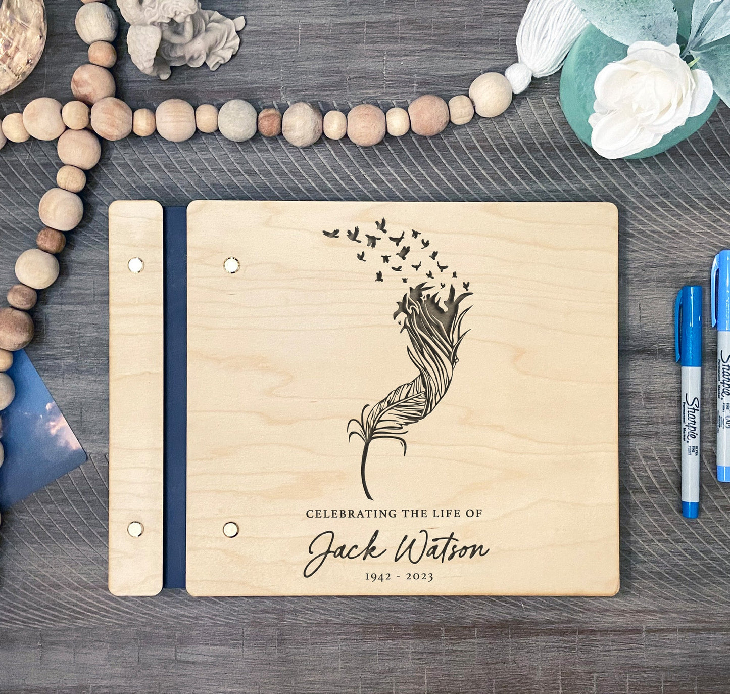 Birds Feather Memorial Book - Dragon Forged Studios