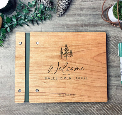 Vacation Rental Cabin Mountain Lodge Guest Book - Dragon Forged Studios