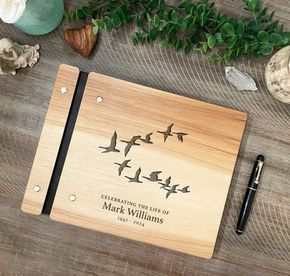 Flock of Birds Memorial Book, Celebrating the Life Of - Dragon Forged Studios