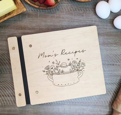 Recipe Book For Mom, Grandma, Flower Pot - Dragon Forged Studios