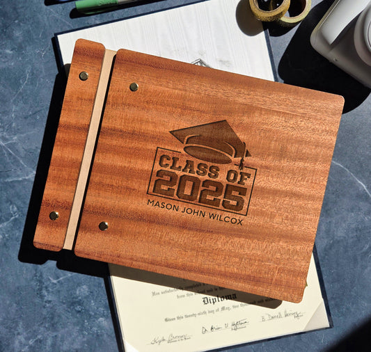 Personalized Graduation Guest Book - Custom Class of 2025 Guestbook with Name - Unique Gift for High School or College Graduates - Keepsake