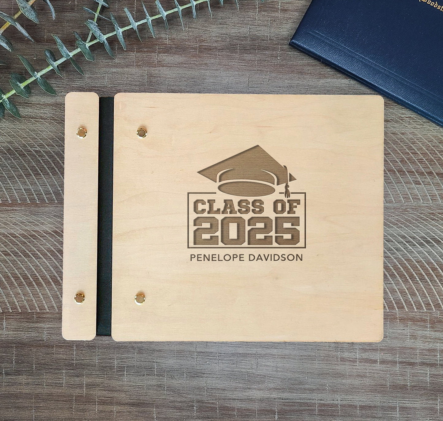 Personalized Graduation Guest Book - Custom Class of 2025 Guestbook with Name - Unique Gift for High School or College Graduates - Keepsake