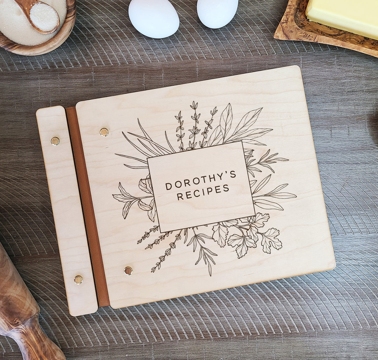 Recipe Book For Special Cook with Herbs Design - Dragon Forged Studios