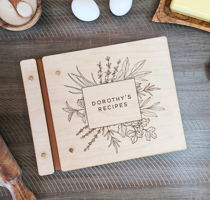 Recipe Book For Special Cook with Herbs Design - Dragon Forged Studios