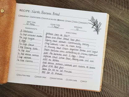 Recipe Book, Made with Love - Dragon Forged Studios