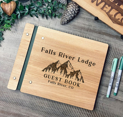 Mountain Lodge Rental Guest Book