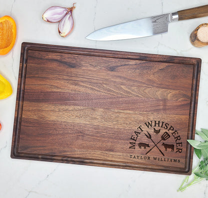 The Meat Whisperer Cutting Board Gift for BBQ Lover, GrillMaster - Dragon Forged Studios