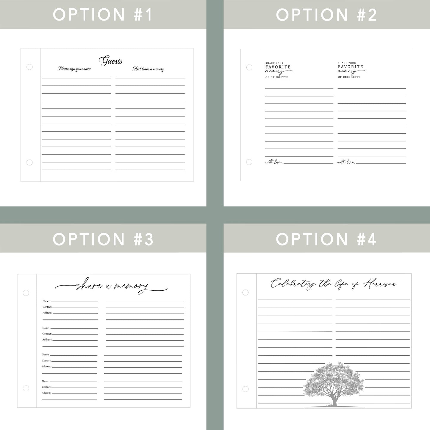 Celebrating the Life of Memorial Funeral Book - Dragon Forged Studios