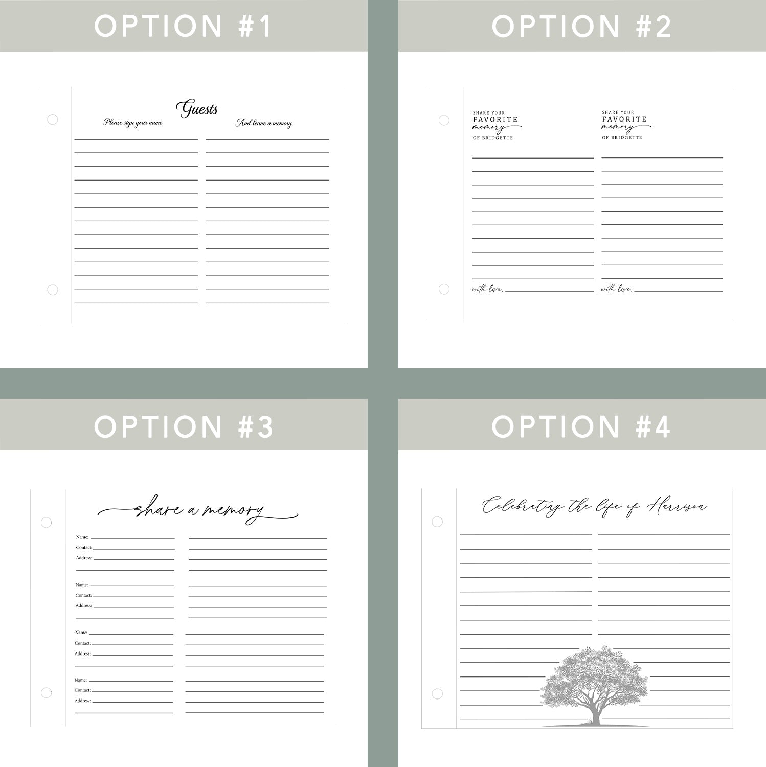 Celebrating the Life of Memorial Funeral Book - Dragon Forged Studios