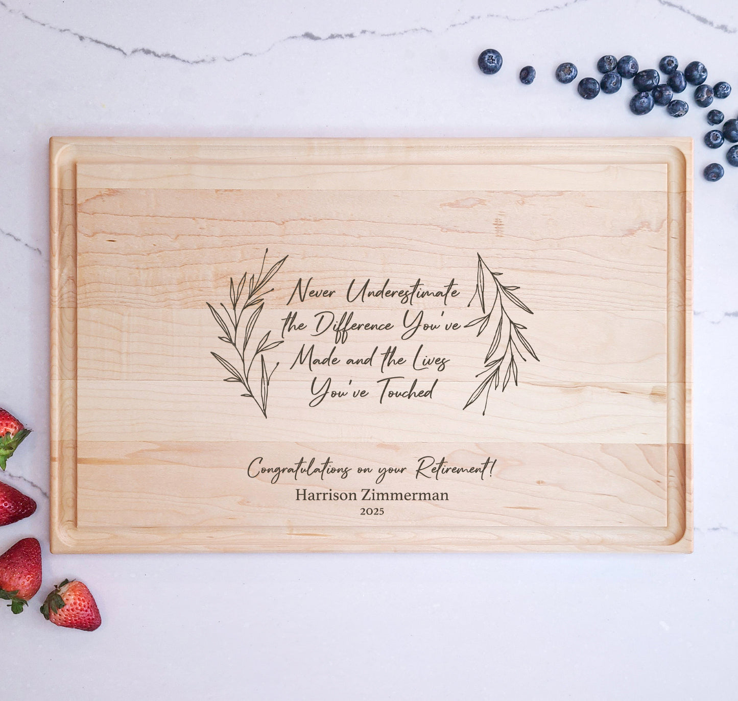 Retirement Cutting Board | Never Underestimate