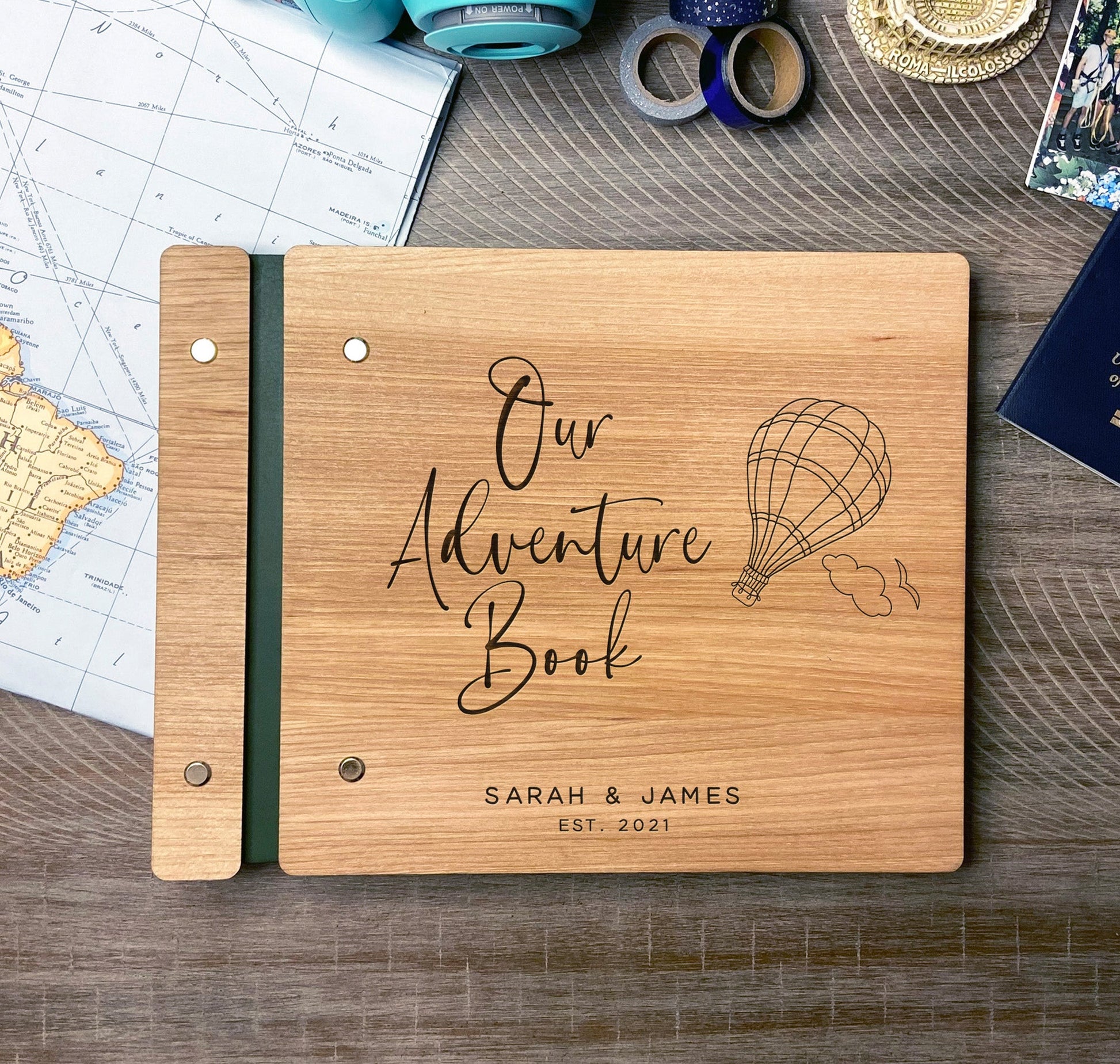 Our Adventure Book Travel Journal Hot Air Balloon - Dragon Forged Studios