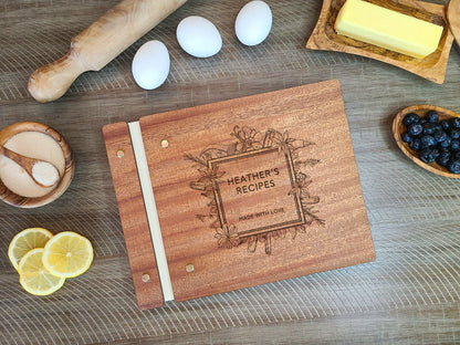 Custom Family Recipe Book, Made with Love