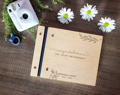 Congratulations on your Retirement Book Floral Design, Gift for Retiree