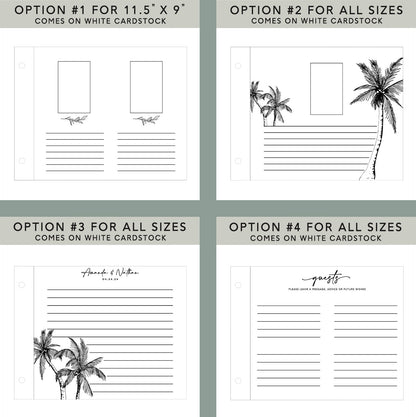 Floral Custom Wedding Guest Book - Dragon Forged Studios
