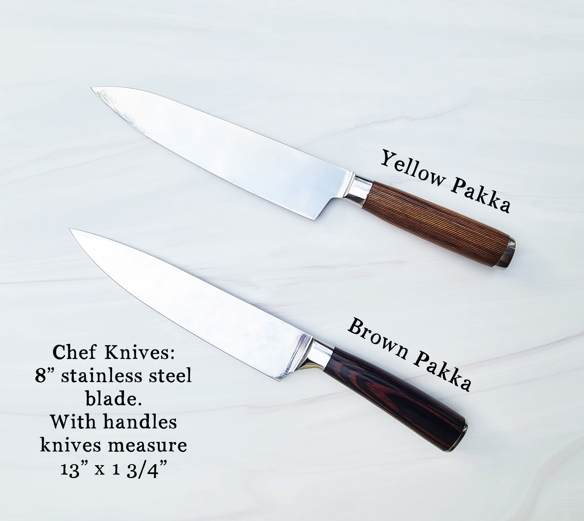 Professional Chef Knife. Custom Engraved Stainless Steel Blade Chef Knife. Gift for Chef. - Dragon Forged Studios