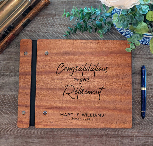 Congratulations Retirement Book - Dragon Forged Studios