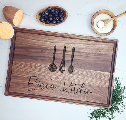 Cutting Board for Chef, Gift for Cook, Baker - Dragon Forged Studios