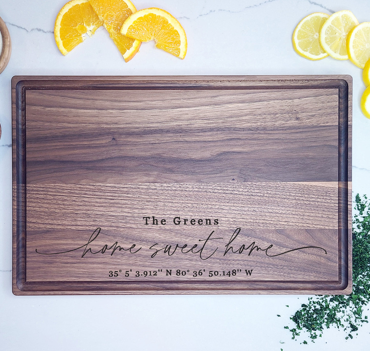 Home Swet Home Custom Cutting Board - Realtor New Home Closing Gift  with GPS Coordinates, Realtor Closing Gift - Dragon Forged Studios