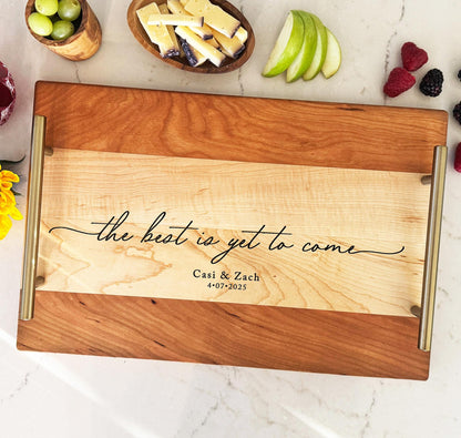 Tray wood and handle options