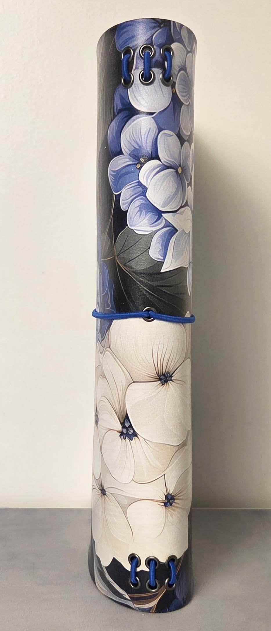 Hydrangea Delight leather traveler's notebook cover