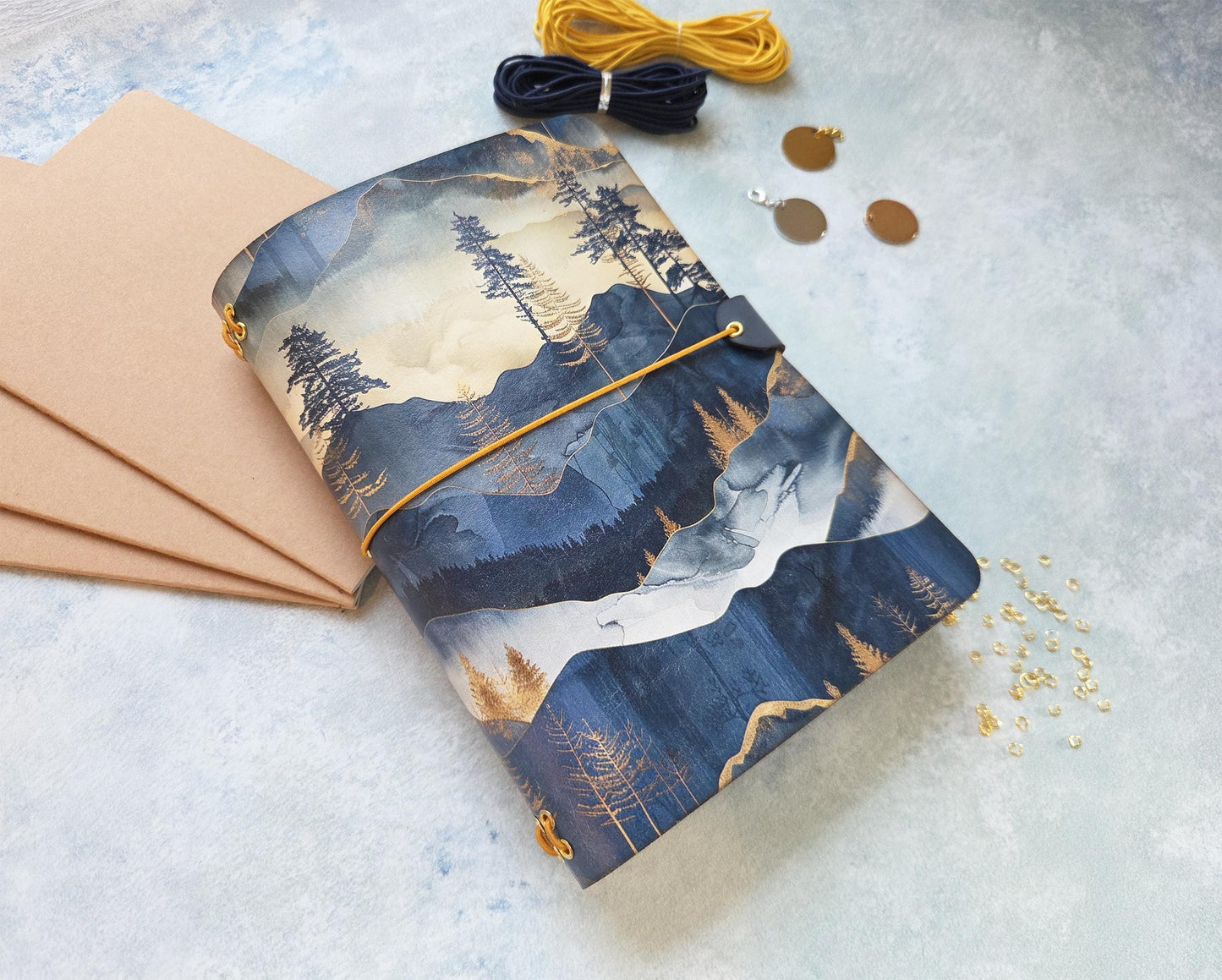 Blue Mountains leather traveler's notebook cover