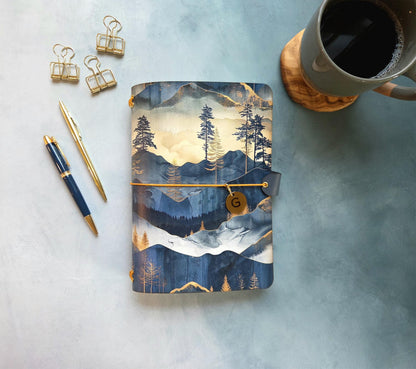Blue Mountains leather traveler's notebook cover