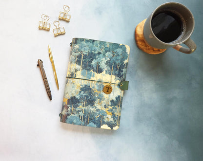 Leather Traveler's Notebook - Golden Forest