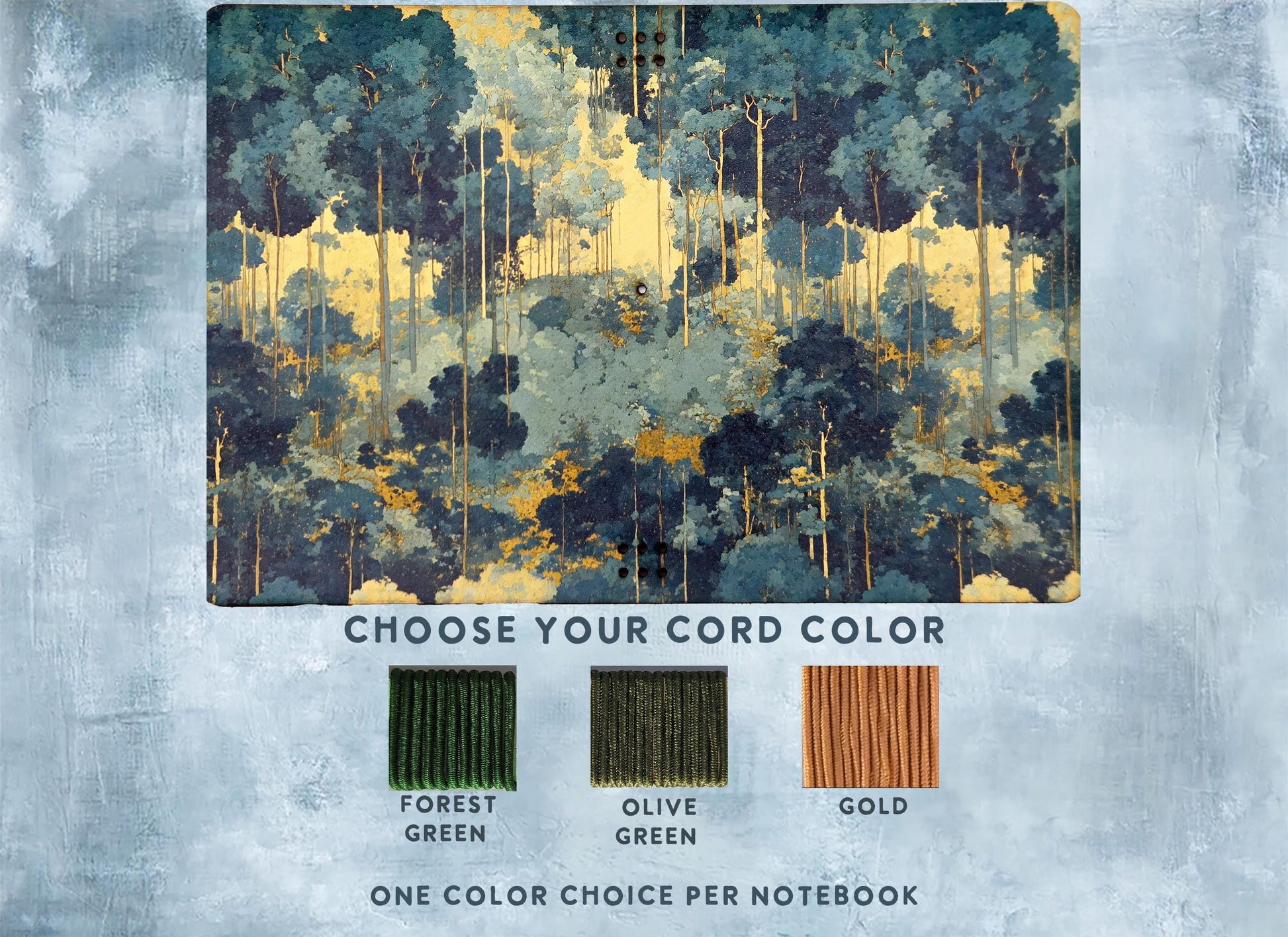 Leather Traveler's Notebook - Golden Forest