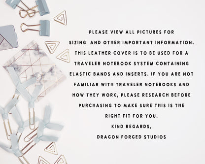 Blue Mountains leather traveler's notebook cover