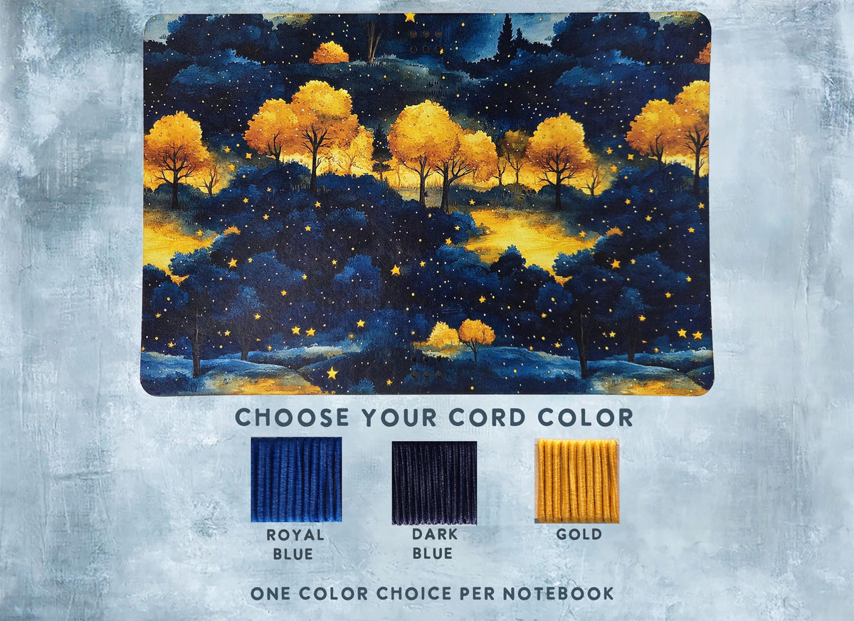 Autumn Forest leather traveler's notebook cover