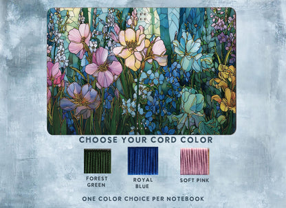 Stained Glass Spring Garden leather traveler's notebook cover – photo 2