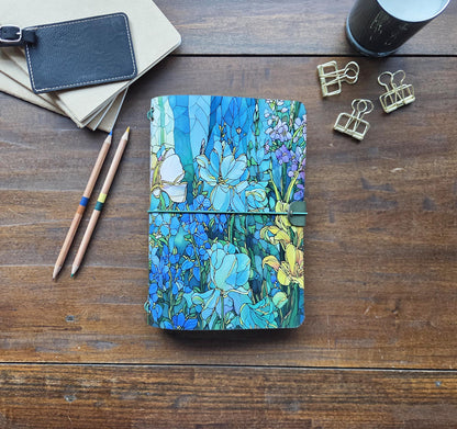 Stained Glass Spring Garden leather traveler's notebook cover – photo 10