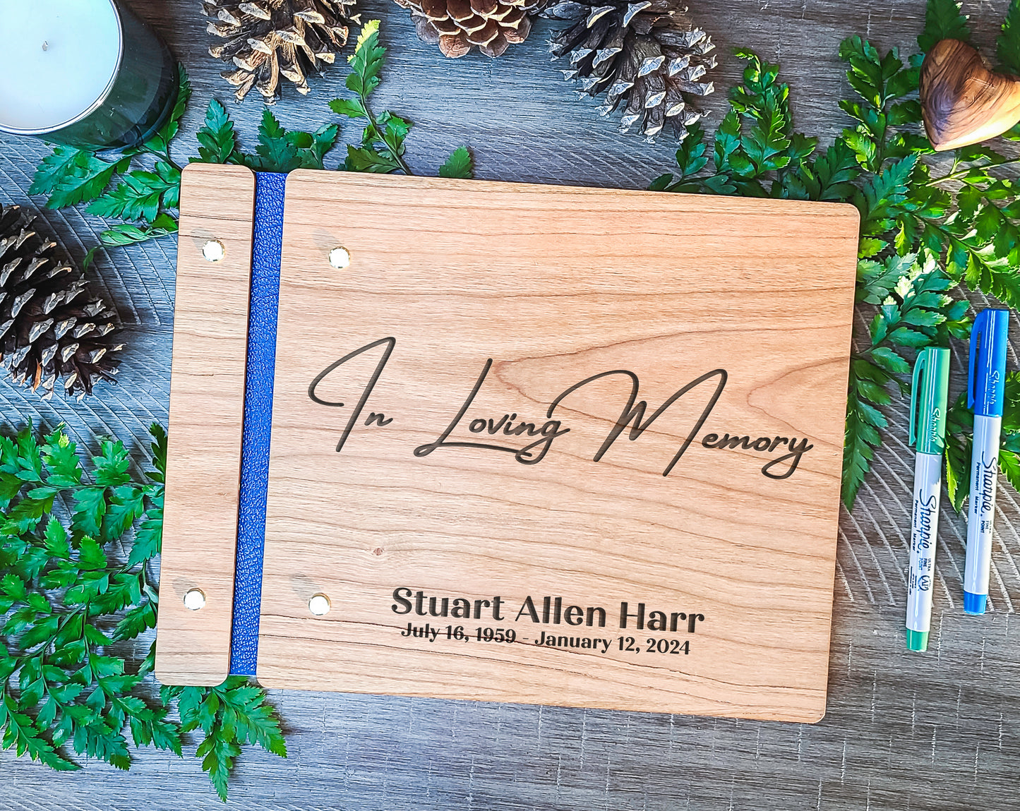 In Loving Memory Funeral Memorial Book