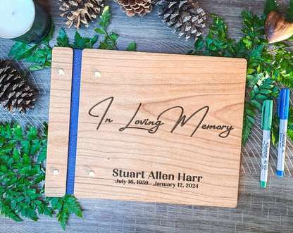In Loving Memory Funeral Memorial Book