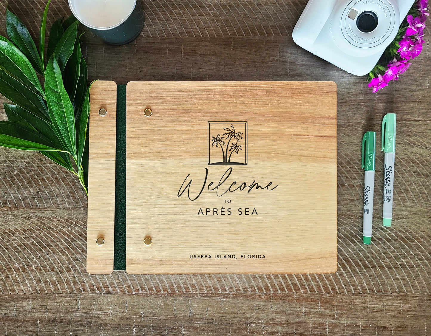 Guest Book for Beach House Palm Trees Tropical